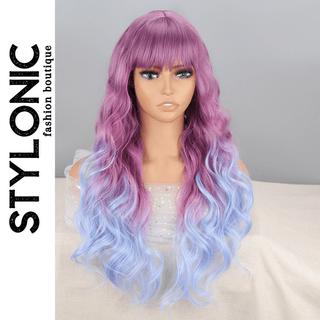 Stylonic Fashion Boutique Synthetic Wig Purple and Blue Wig Purple and Blue Wig - Stylonic Fashion Wigs