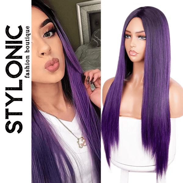 Stylonic Fashion Boutique Synthetic Wig Purple Synthetic Cosplay Wig Purple Synthetic Cosplay Wig - Stylonic Premium Wigs