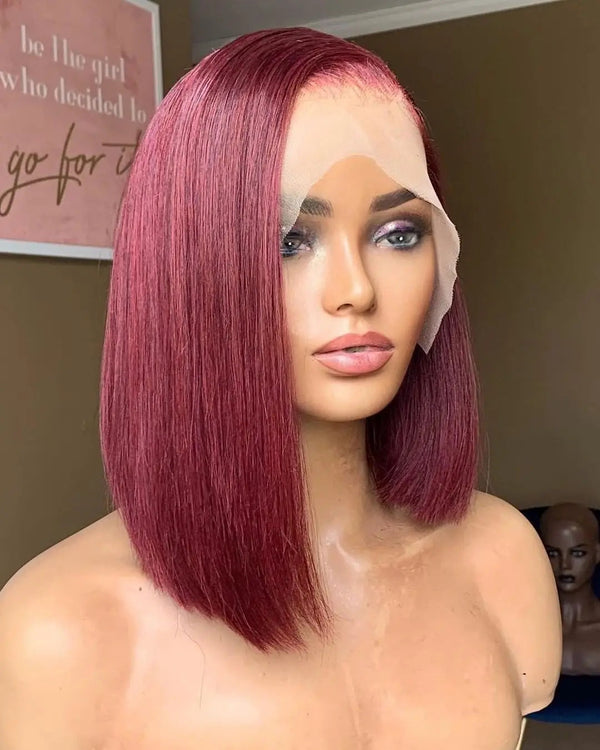 Stylonic Fashion Boutique Human Hair Wig Red Front Lace Wigs Red Front Lace Wigs - Stylonic Premium Wigs