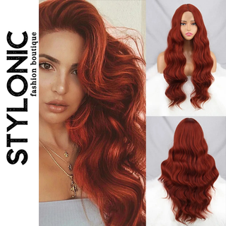 Stylonic Fashion Boutique Synthetic Wig Red Hair Wig Long Red Hair Wig Long - Stylonic Wigs