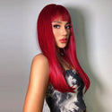 Stylonic Fashion Boutique Synthetic Wig Red Hair with Fringe Wigs - Red Hair with Fringe - Stylonic Fashion Boutique