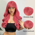 Stylonic Fashion Boutique Synthetic Wig Red Rose Pink Wig Red Rose Pink Wig - Stylonic Wigs