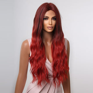 Stylonic Fashion Boutique Synthetic Wig Red Wavy Wig Red Wavy Wig - Stylonic Wigs