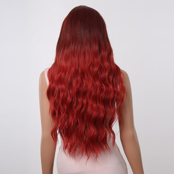 Stylonic Fashion Boutique Synthetic Wig Red Wavy Wig Wigs - Red Wavy Wig - Stylonic Fashion Boutique