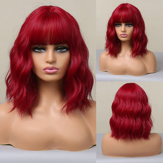 Stylonic Fashion Boutique Synthetic Wig Red Wig with Fringe Wigs | Red Wig with Fringe - Stylonic Fashion Boutique
