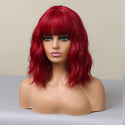 Stylonic Fashion Boutique Synthetic Wig Red Wig with Fringe Red Wig with Fringe - Stylonic Wigs