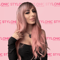Pink Wig with Bangs