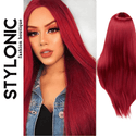 Stylonic Fashion Boutique Synthetic Wig Rose Red Wig Rose Red Wig - Stylonic Wigs