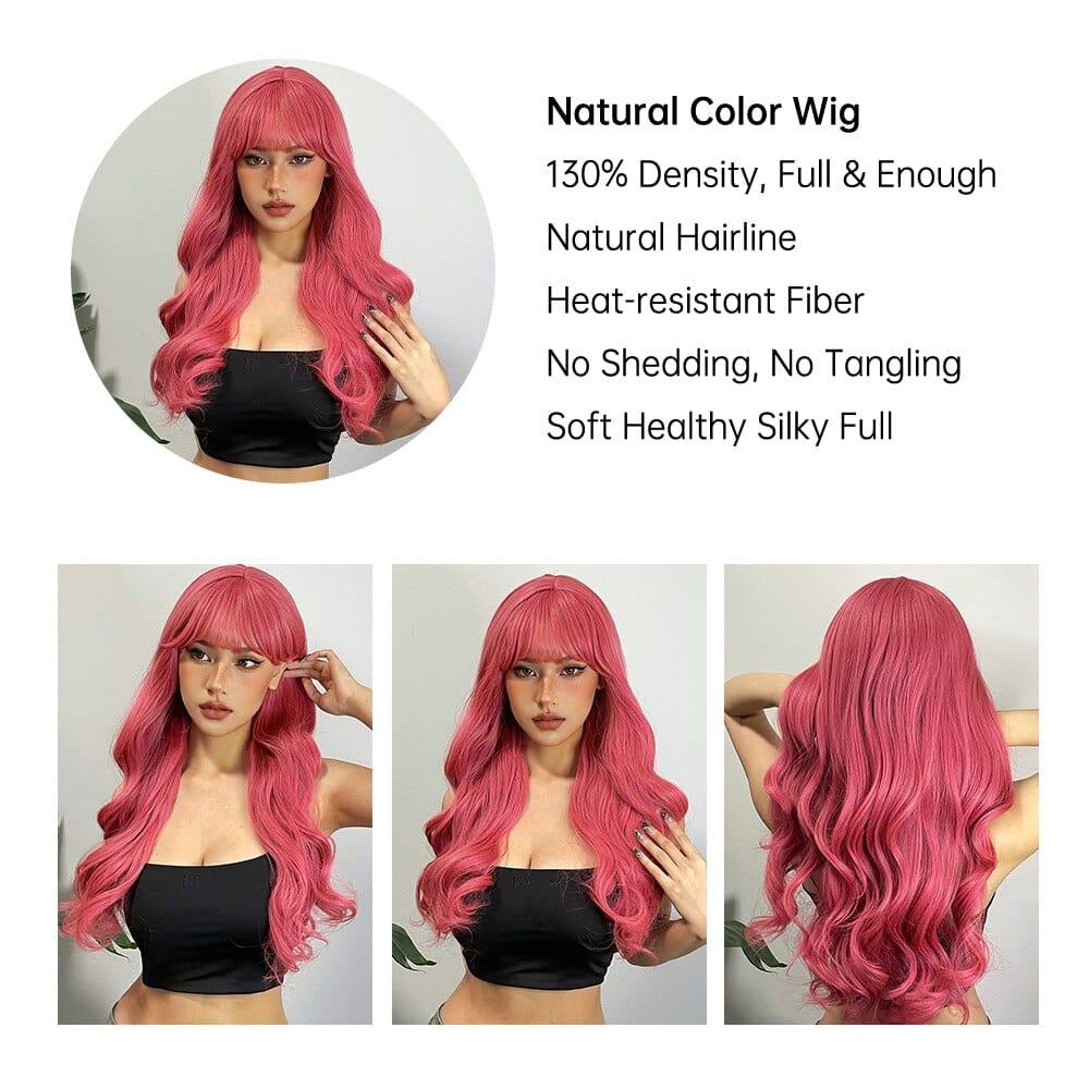 Rose Pink Wig