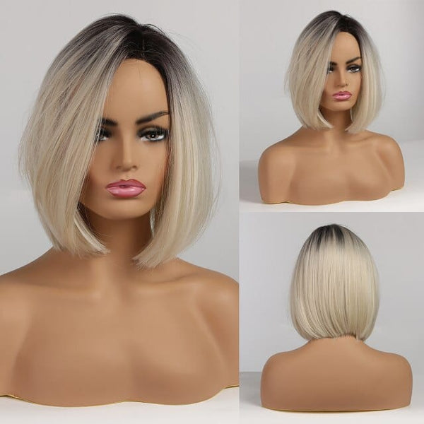 Stylonic Fashion Boutique Synthetic Wig Short Blonde Bob Wig Short Blonde Bob Wig - Stylonic Wigs