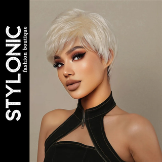 Stylonic Fashion Boutique Human Hair Wig Short Blonde Wigs Short Blonde Wigs - Stylonic Wigs