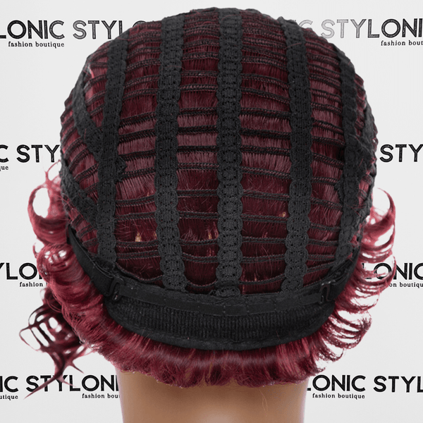 Stylonic Fashion Boutique Synthetic Wig Short Curly Burgundy Wig Short Curly Burgundy Wig - Stylonic Wigs