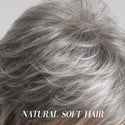 Stylonic Fashion Boutique Human Hair Wig Short Grey Hair Wig with Bangs Human Hair Wigs - Short Grey Hair Wig with Bangs | Stylonic