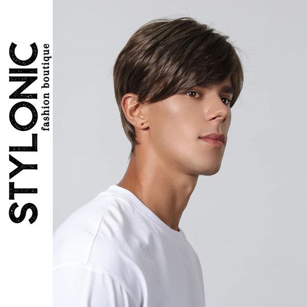 Stylonic Fashion Boutique Short Pixie Cut Brown Wigs for Men Short Pixie Cut Brown Wigs for Men - Stylonic Wigs