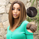 Stylonic Fashion Boutique Synthetic Wig Shoulder Length Brown Straight Wig Shoulder Length Brown Straight Wig - Stylonic
