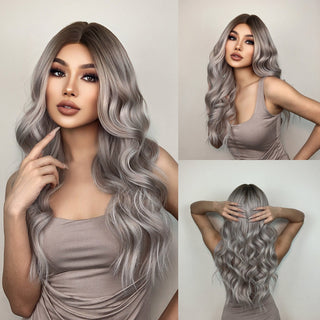 Stylonic Fashion Boutique Synthetic Wig Silver Grey Wig Wigs | Silver Wigs | Silver Grey Wig - Stylonic Fashion Boutique