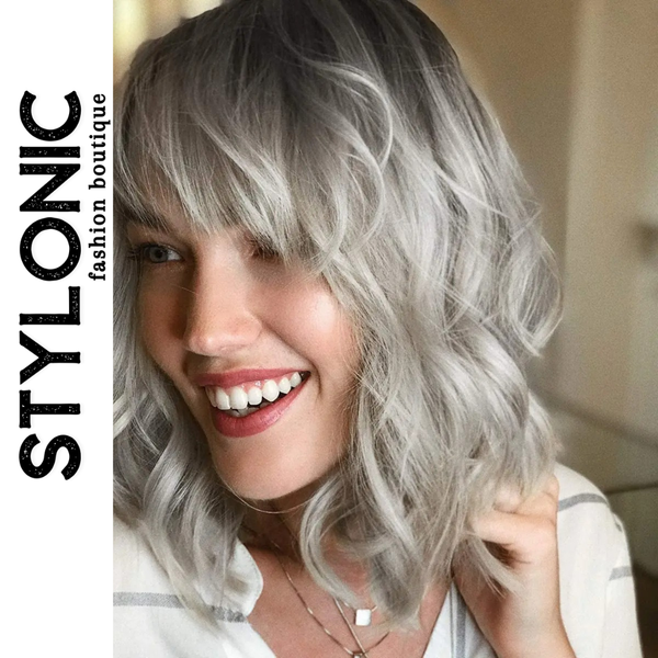 Stylonic Fashion Boutique Synthetic Wig Silver Wig Silver Wig - Stylonic Premium Wigs