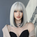 Stylonic Fashion Boutique Synthetic Wig Silvery Ash Blonde and Black Wig Silvery Ash Blonde and Black Wig - Stylonic Fashion Boutique