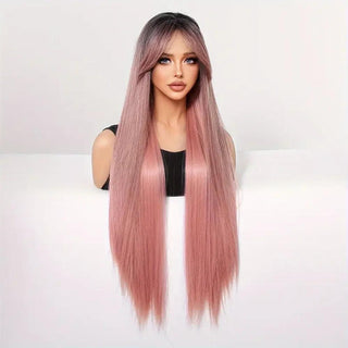 Long Pink Wig