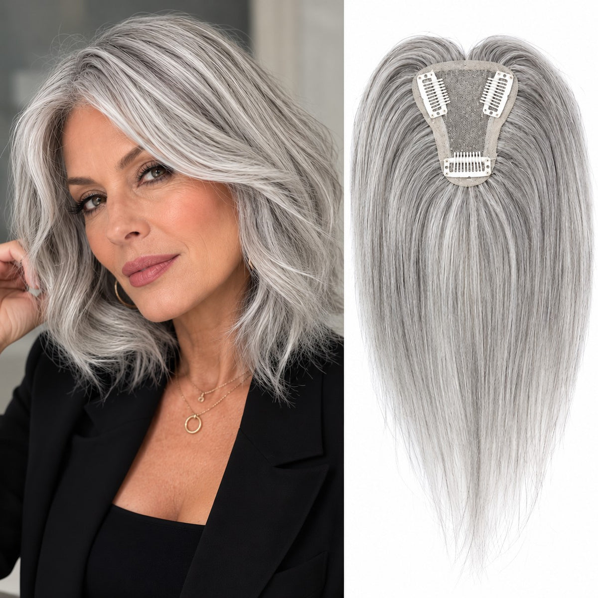 Stylonic Grey Hair Topper