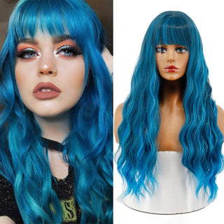 Stylonic Fashion Boutique Synthetic Wig 9146-97M / 26inches Synthetic Blue Wig Synthetic Blue Wig - Stylonic Fashion Boutique