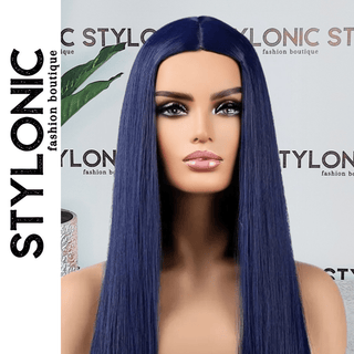 Stylonic Fashion Boutique Synthetic Wig Synthetic Dark Blue Hair Women's Wig Synthetic Dark Blue Hair Women's Wig - Stylonic Premium Wigs