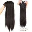 Stylonic Fashion Boutique Hair Topper Dark Brown Synthetic Hair Topper with Bangs Synthetic Hair Toppers - Hair Toppers with Bangs | Stylonic