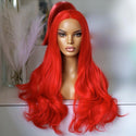 Stylonic Fashion Boutique Synthetic Lace Front Candy Apple Red Wig