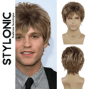 Stylonic Fashion Boutique Synthetic Wig Synthetic Mans Short Dark Blonde Wig Synthetic Mans Short Dark Blonde Wig - Stylonic Wigs