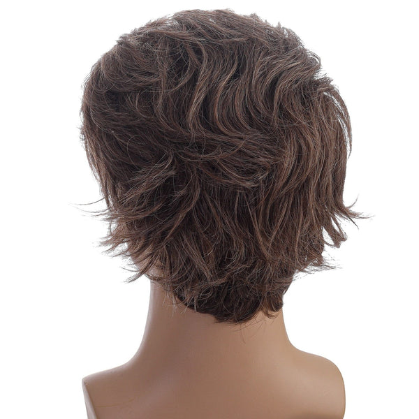 Stylonic Fashion Boutique Synthetic Wig Male Short Brown Wig