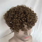 Brown Curly Toupee