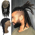 Stylonic Fashion Boutique / 8x10 / 8 inches Transparent Full Afro Dreadlock Toupee