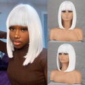 Stylonic Fashion Boutique Synthetic Wig White Bob Wig White Bob Wig - Stylonic Fashion Boutique