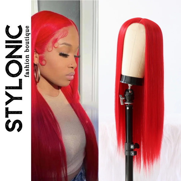 Stylonic Fashion Boutique Lace Front Synthetic Wig Wigs Red Wigs Red - Stylonic Premium Wigs