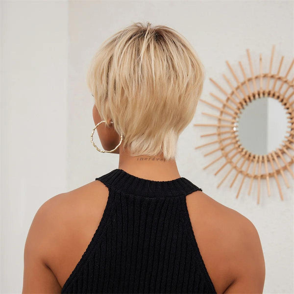 Short Blonde Wig