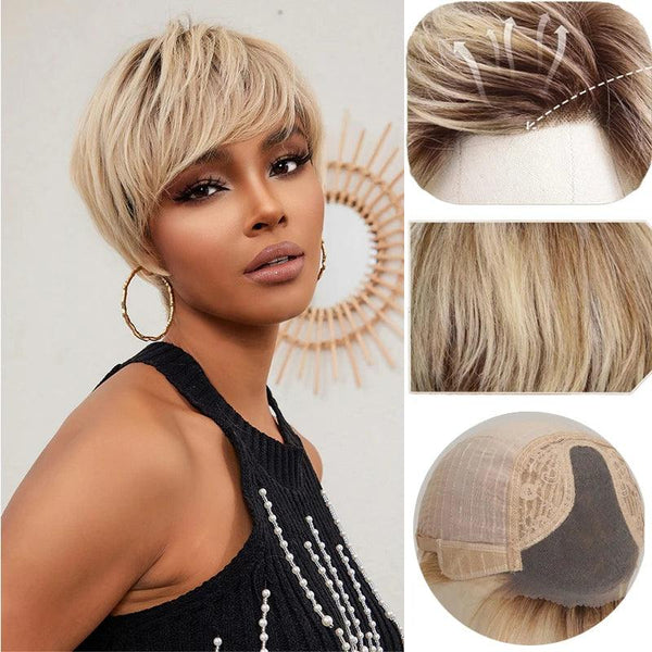Blonde Pixie Wig