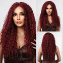 Stylonic Fashion Boutique HC11067-1 / 24inches / 1 PC | 150% Wine Red Kinky Curly Lace Front Wig