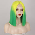 Stylonic Fashion Boutique Synthetic Wig Yellow and Green Wig Yellow and Green Wig - Stylonic