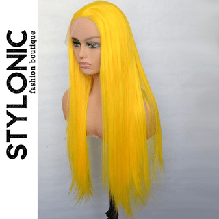 Stylonic Fashion Boutique Lace Front Synthetic Wig Yellow Synthetic T Lace Front Wig Yellow Synthetic T Lace Front Wig - Stylonic